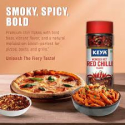 Keya Red Chilli Flakes, 40 g Bottle Keya Red Chilli Flakes, 40 g Bottle