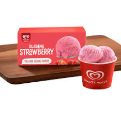 Kwality Walls Blushing Strawbeery ice cream